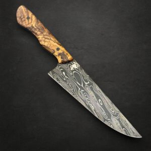6" Damascus Petty - Spalted Maple