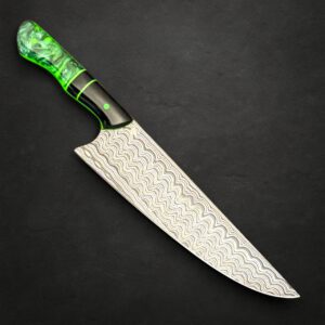 8.25" Damascus Chef - Hornbeam & Resin