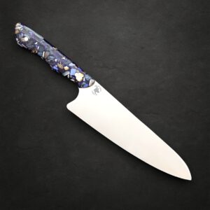 7" Stainless Santoku - Mammoth Ivory & Resin